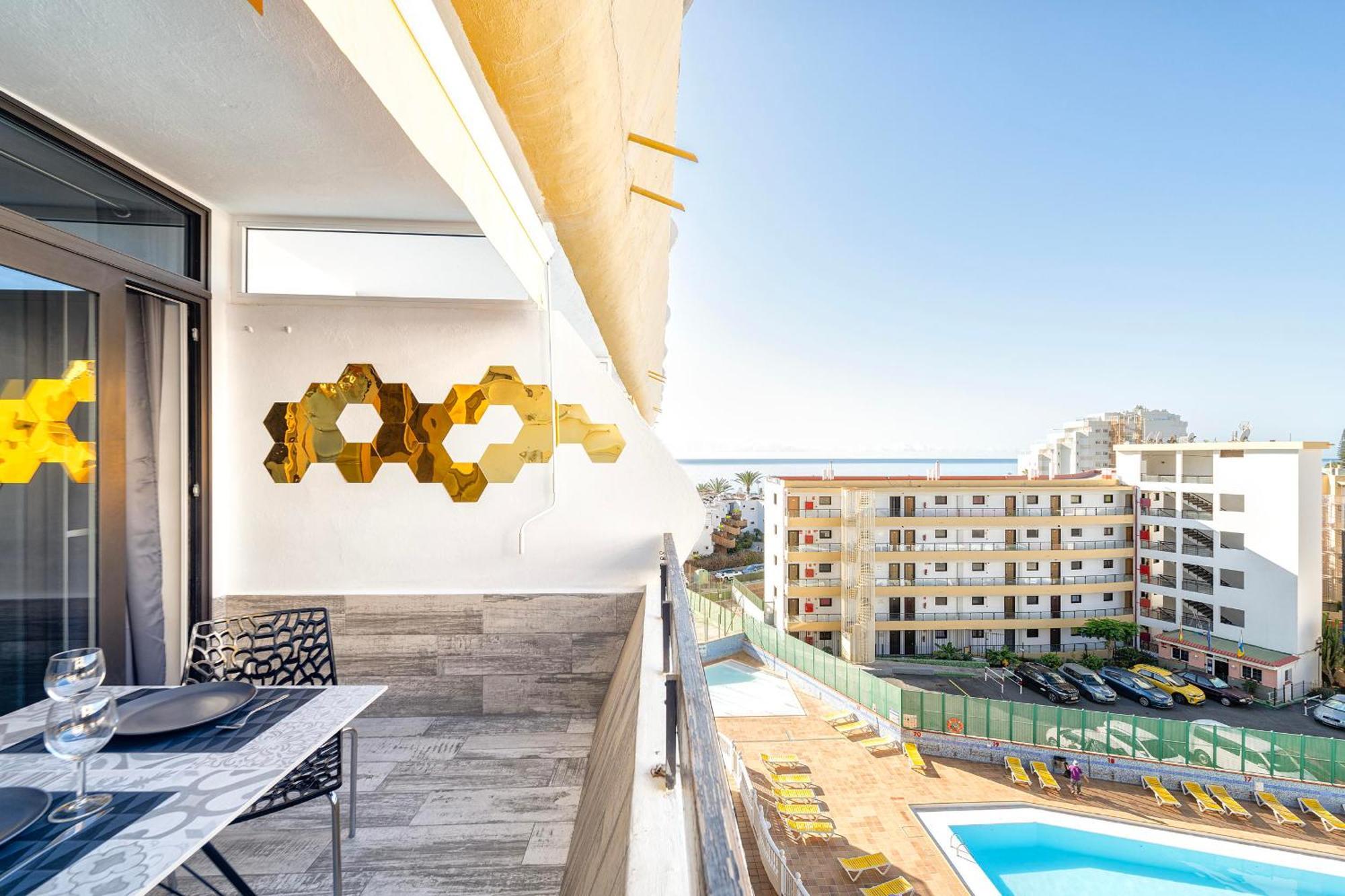 Sun4Two Gran Canaria Apartment Fkk Close Yumbo 普拉亚戴尔雷安格莱斯 外观 照片